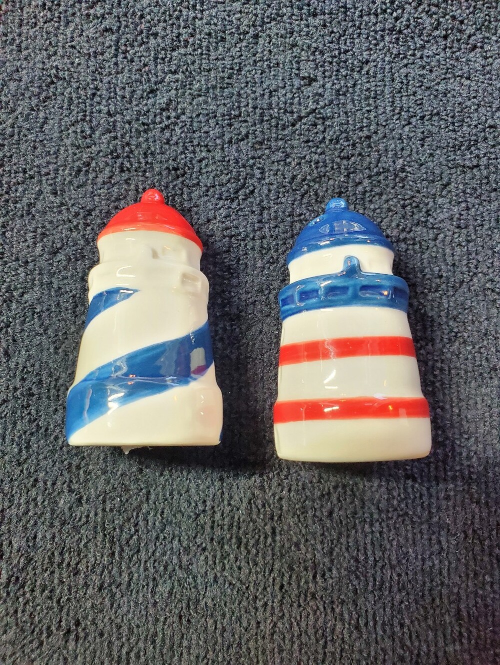 New Ceramic Lighthouse Salt And Pepper Shakers Set Nautical Coastal Beach Decor